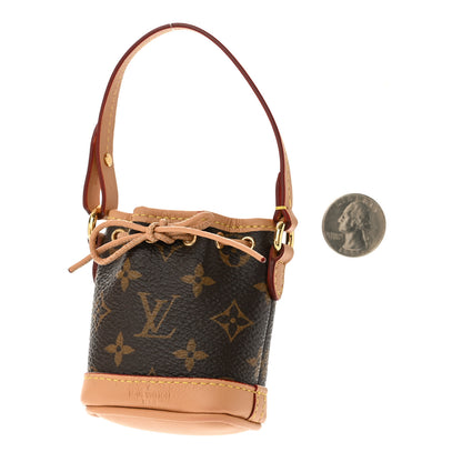 Louis Vuitton Monogram Micro Noe Bag Charm Key Ring 2 of 6
