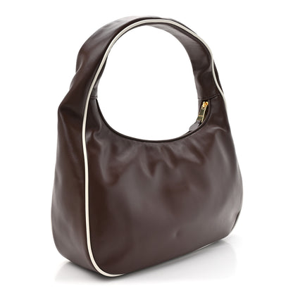 Miu Miu Calfskin Softy Piping Wander Hobo Radica 3 of 9