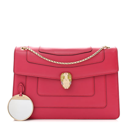 Bulgari Calfskin Serpenti Forever Crossbody Bag Pink 1 of 9