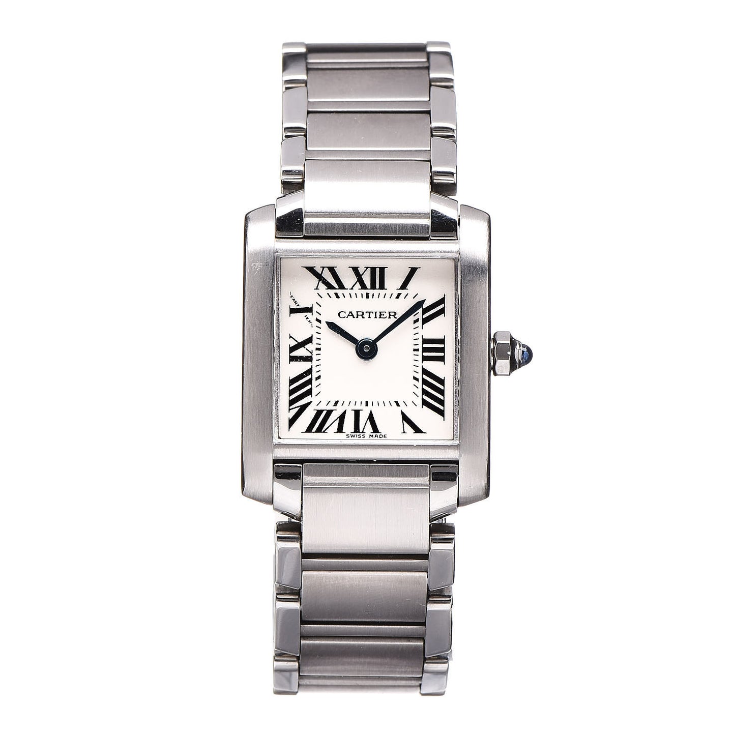 Stainless Steel 20mm Tank Francaise Quartz Watch