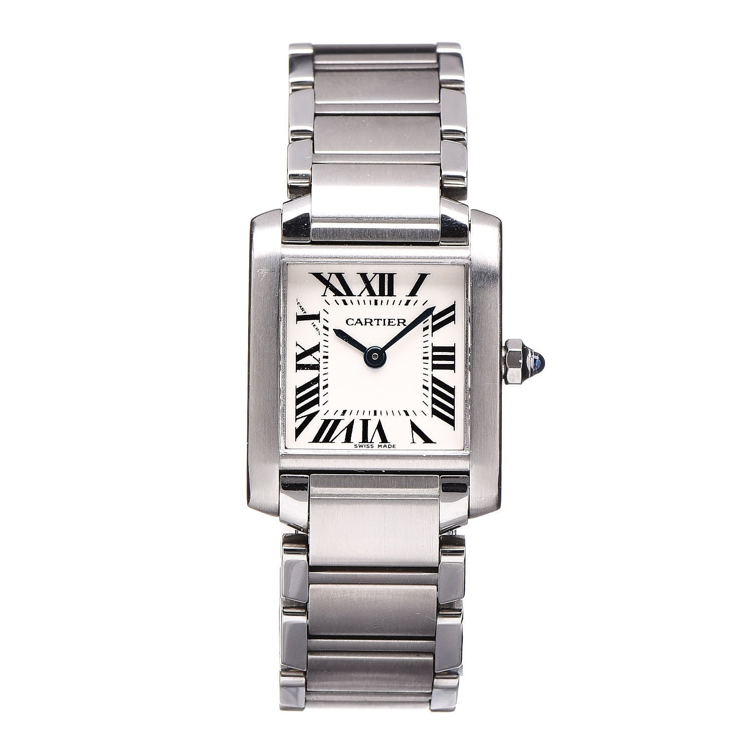 Cartier Stainless Steel 20mm Tank Francaise Quartz Watch 1 of 9