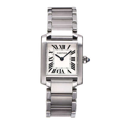 Cartier Stainless Steel 20mm Tank Francaise Quartz Watch 1 of 9