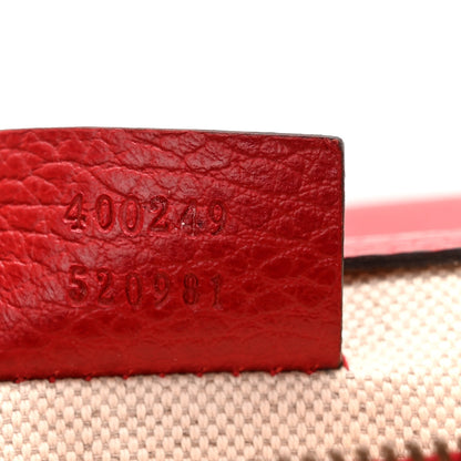 Gucci Dollar Calfskin Swarovski Crystal Small Dionysus Shoulder Bag Hibiscus Red 7 of 10