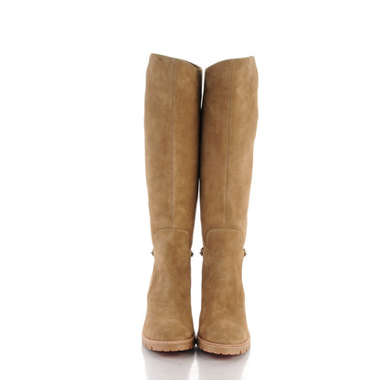 Christian Louboutin Suede Napoleo 70 Boots 41 Camel 2 of 6