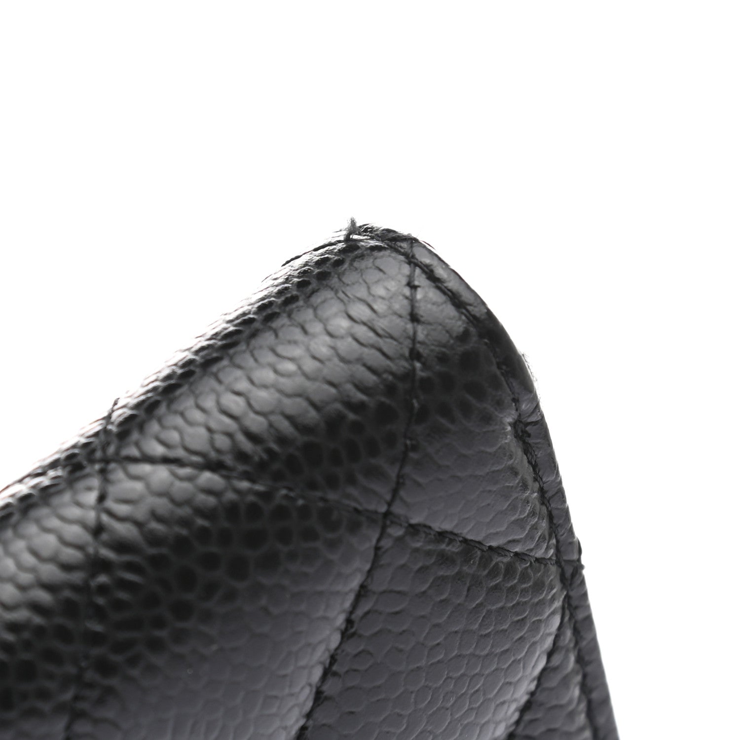 Chanel Caviar Quilted Large Gusset Zip Around Wallet Black 9 of 9