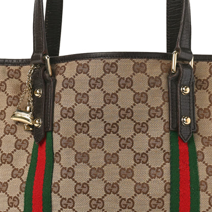 Gucci Monogram Medium Jolicoeur Tote Dark Brown 8 of 14