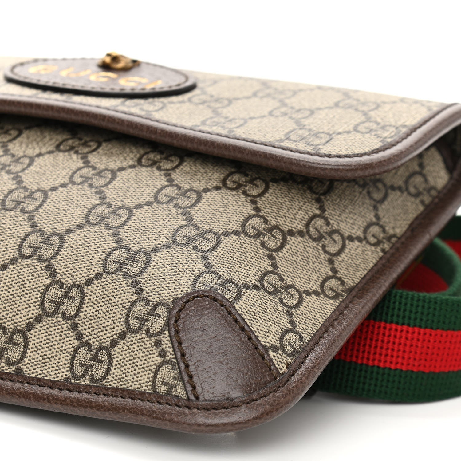 Gucci GG Supreme Monogram Neo Vintage Web Belt Bag Brown 11 of 11