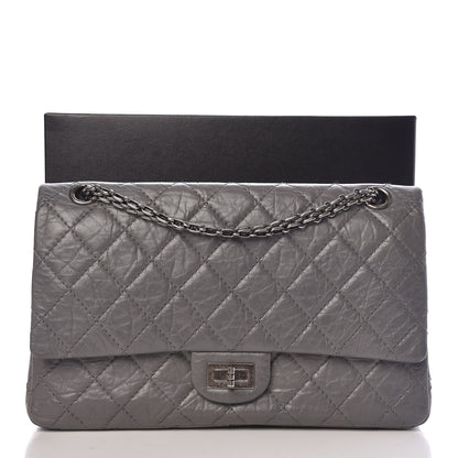 Chanel Aged Calfskin Quilted 2.55 Reissue 226 Flap Dark Grey 11 of 11