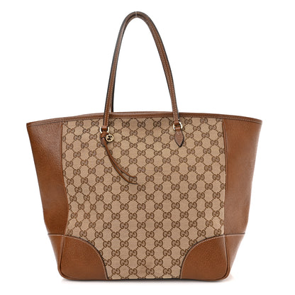 Gucci Monogram Medium Bree Zippered Tote Beige Tabacco 1 of 19