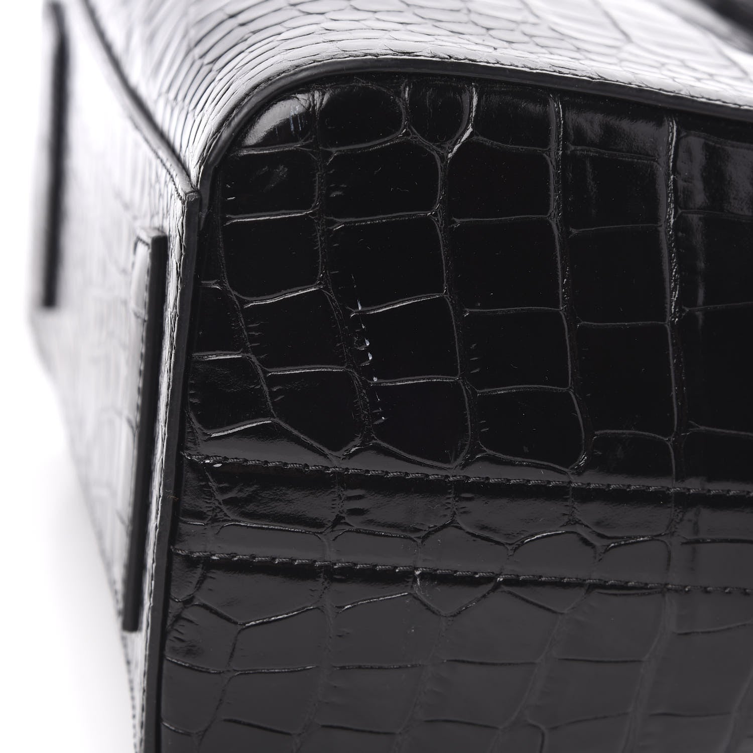 Givenchy Calfskin Crocodile Embossed Small Antigona Black 11 of 14