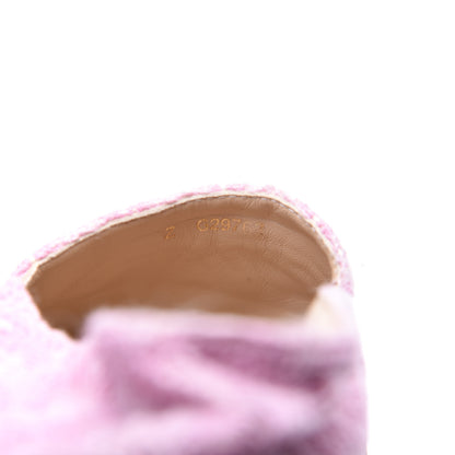 Chanel Tweed Patent CC Espadrilles 36 Pink Black 9 of 12