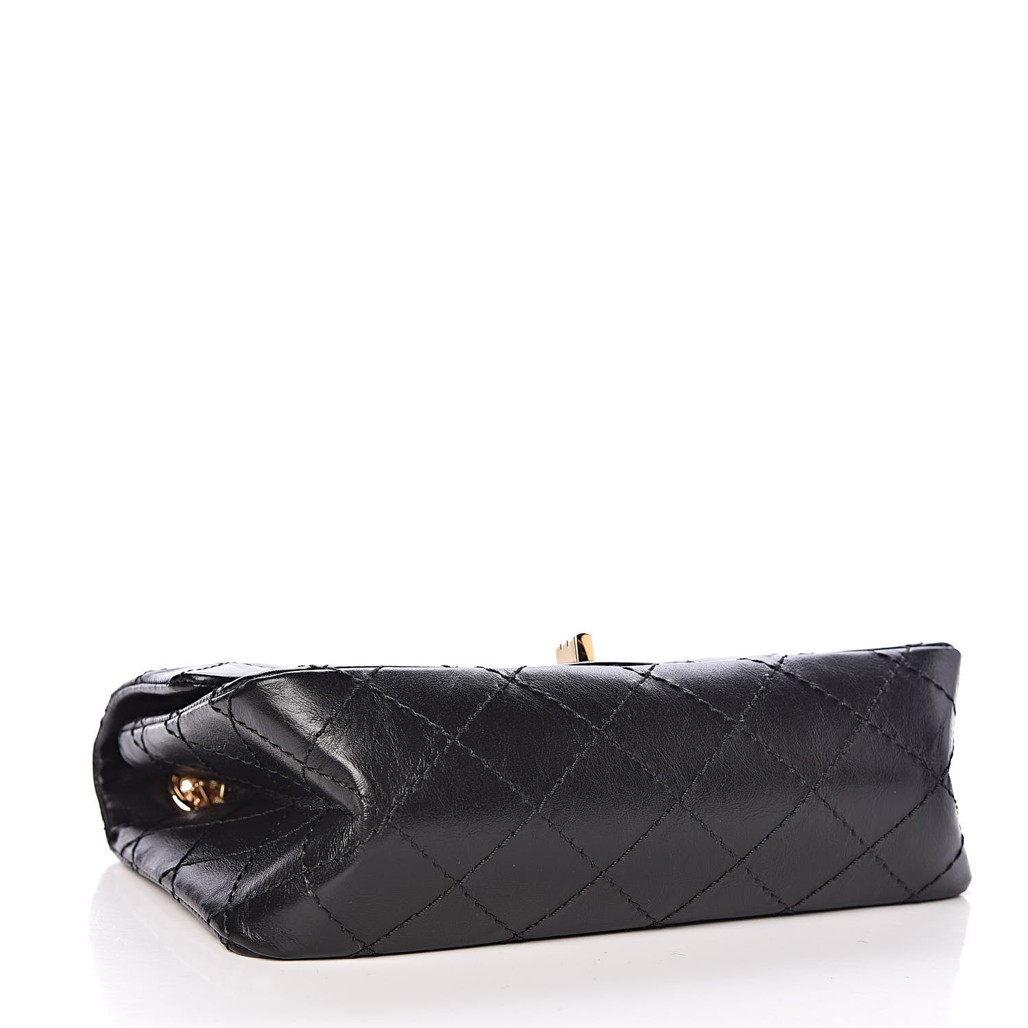Chanel Aged Calfskin Quilted 2.55 Reissue Mini Flap Black 4 of 11