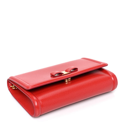 Salvatore Ferragamo Hammered Calfskin Vara Bow Minibag Red 4 of 8