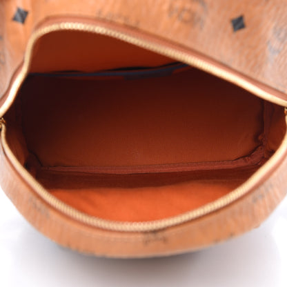 MCM Visetos Mini Stark Backpack Cognac Slate Blue 4 of 9