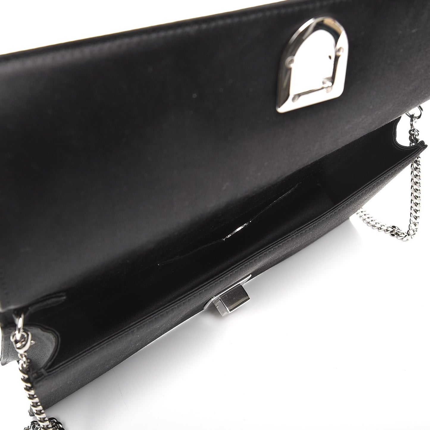 Satin Diorama Pochette Black