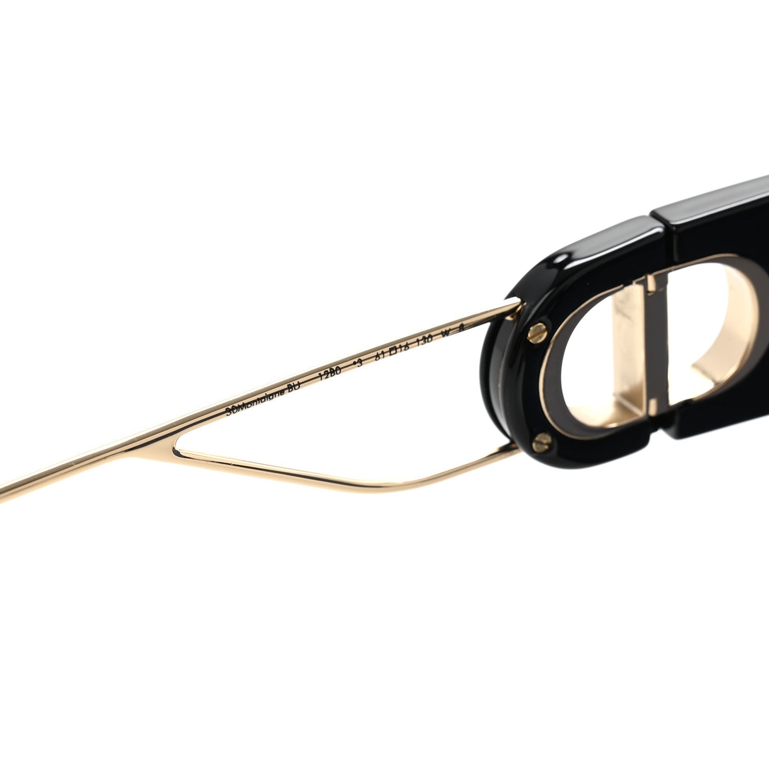 Christian Dior Acetate Square 30 Montaigne Sunglasses Black 7 of 8