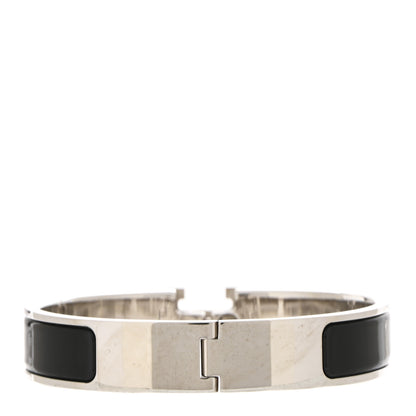 Hermes Enamel Narrow Clic Clac H Bracelet GM Black 3 of 5