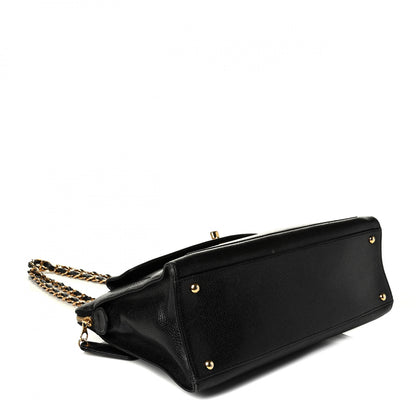 Chanel Caviar Flap Shoulder Bag Black 3 of 8