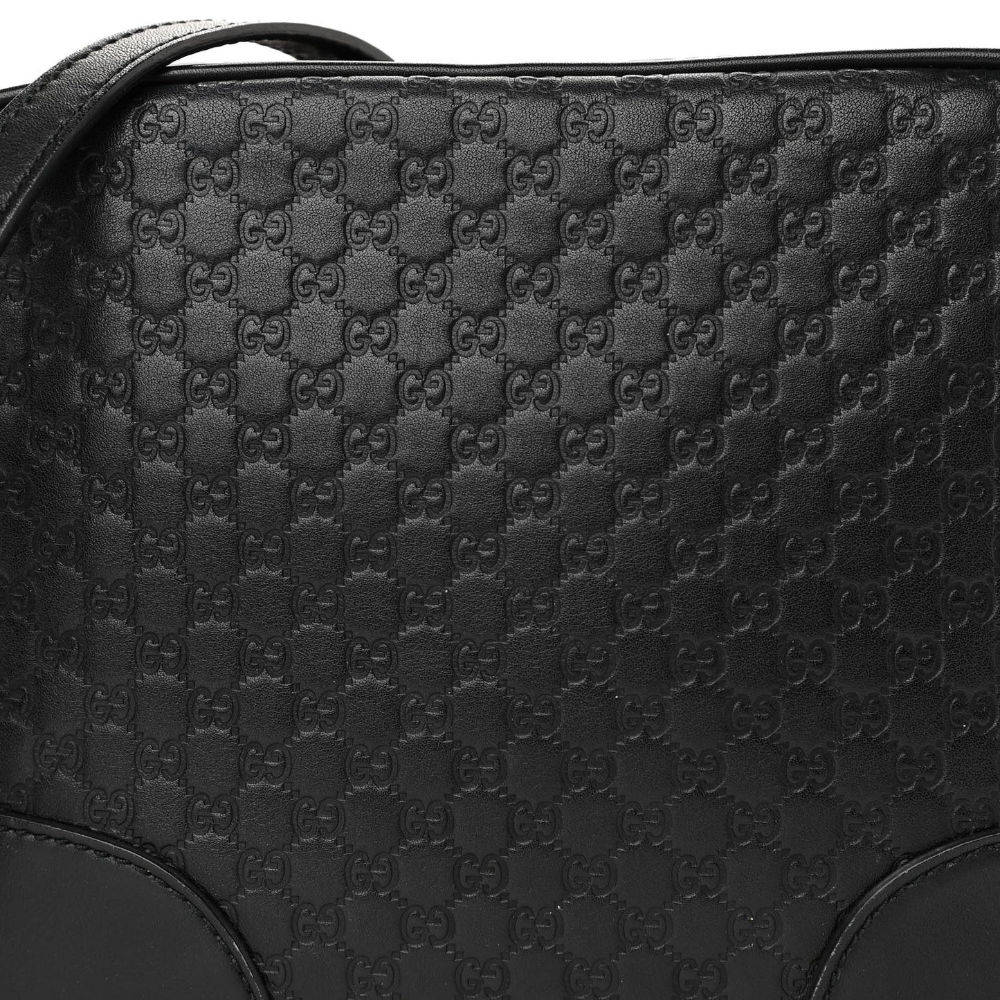 Microguccissima Mini Bree Messenger Bag Black
