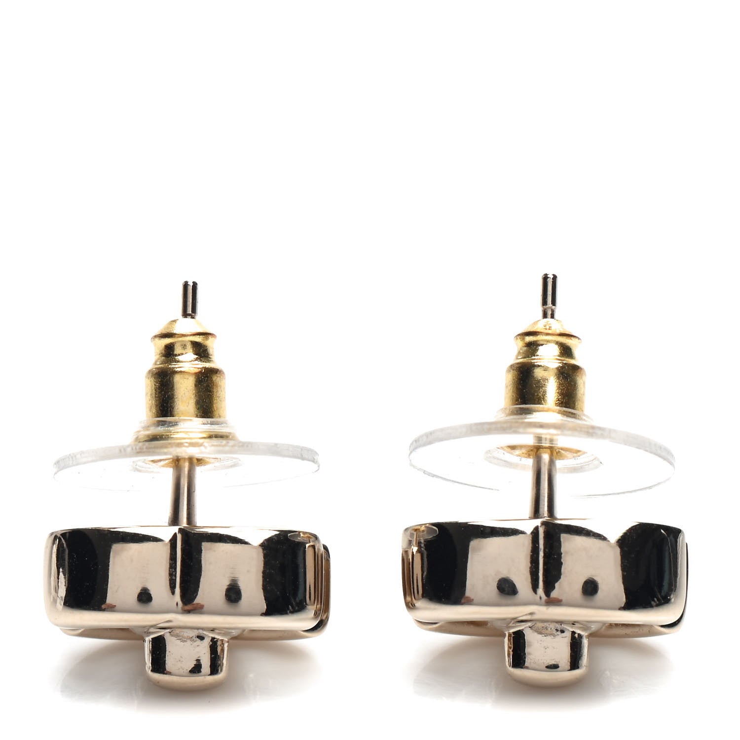 Chanel Metal CC Turnlock Earrings Gold 3 of 5
