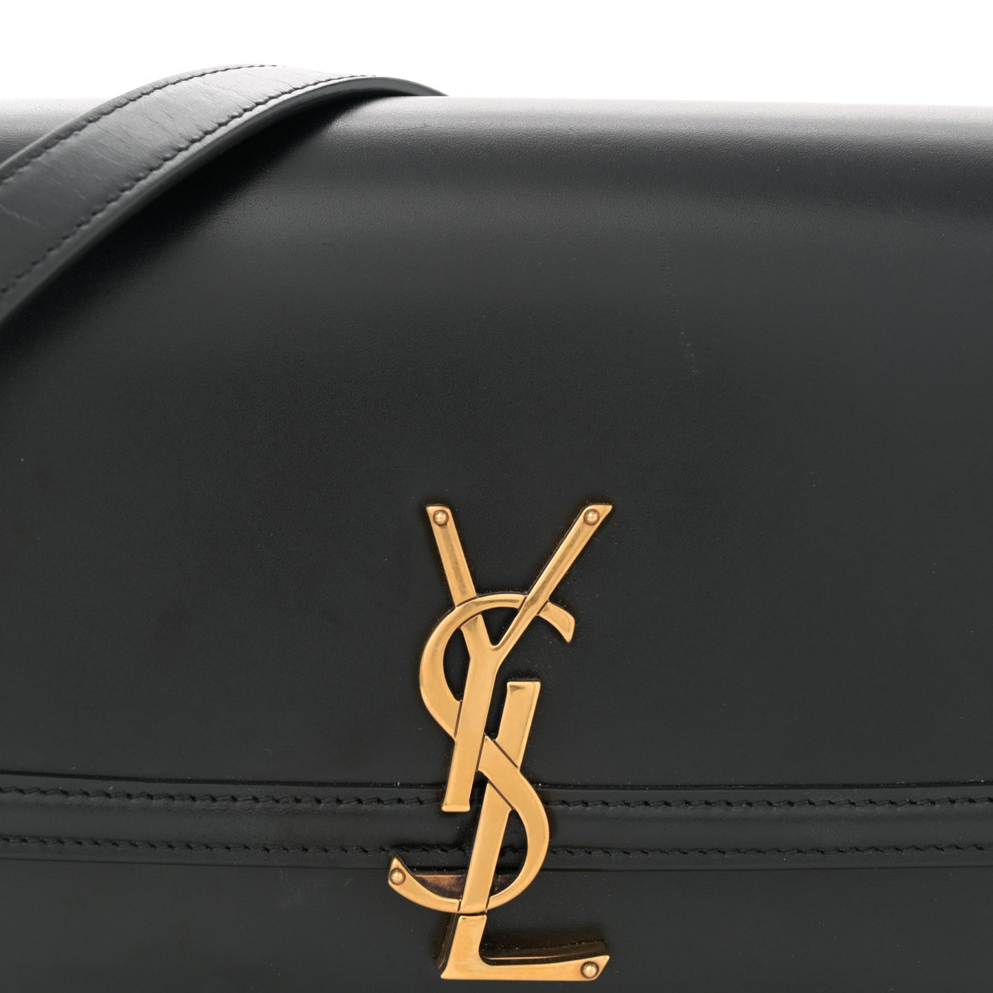 Box Calfskin Monogram Medium Solferino Satchel Black