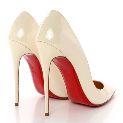 Christian Louboutin Patent So Kate 120 Pumps 39 White 4 of 12