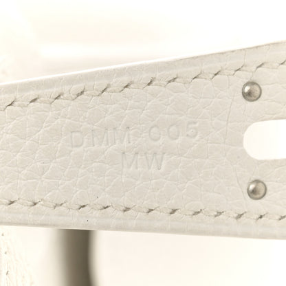 Hermes Taurillon Clemence Lindy 26 White 7 of 14