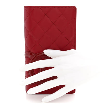 Chanel Calfskin Quilted Cambon Yen Wallet Red 2 of 11