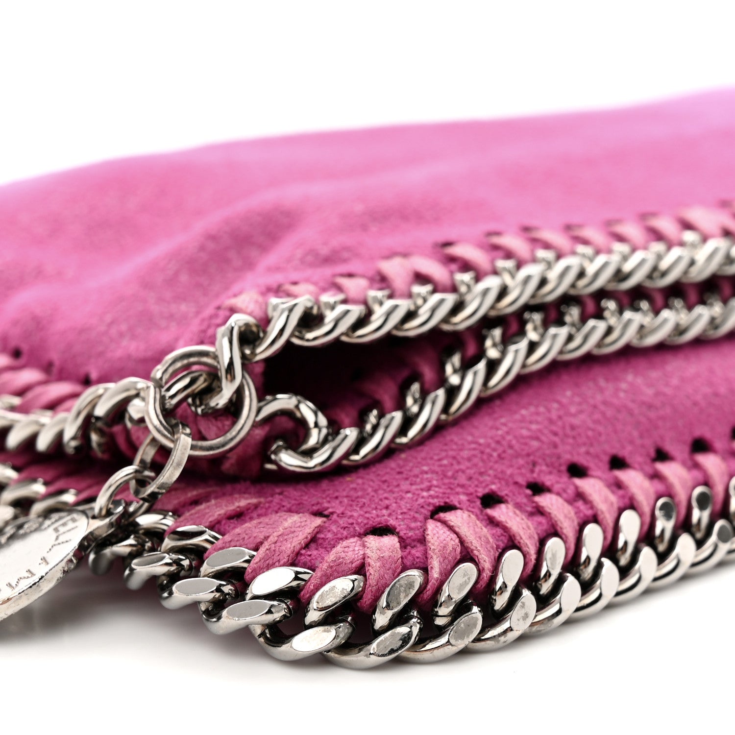 Stella McCartney Shaggy Deer Falabella Fold Over Clutch Hot Pink 11 of 13