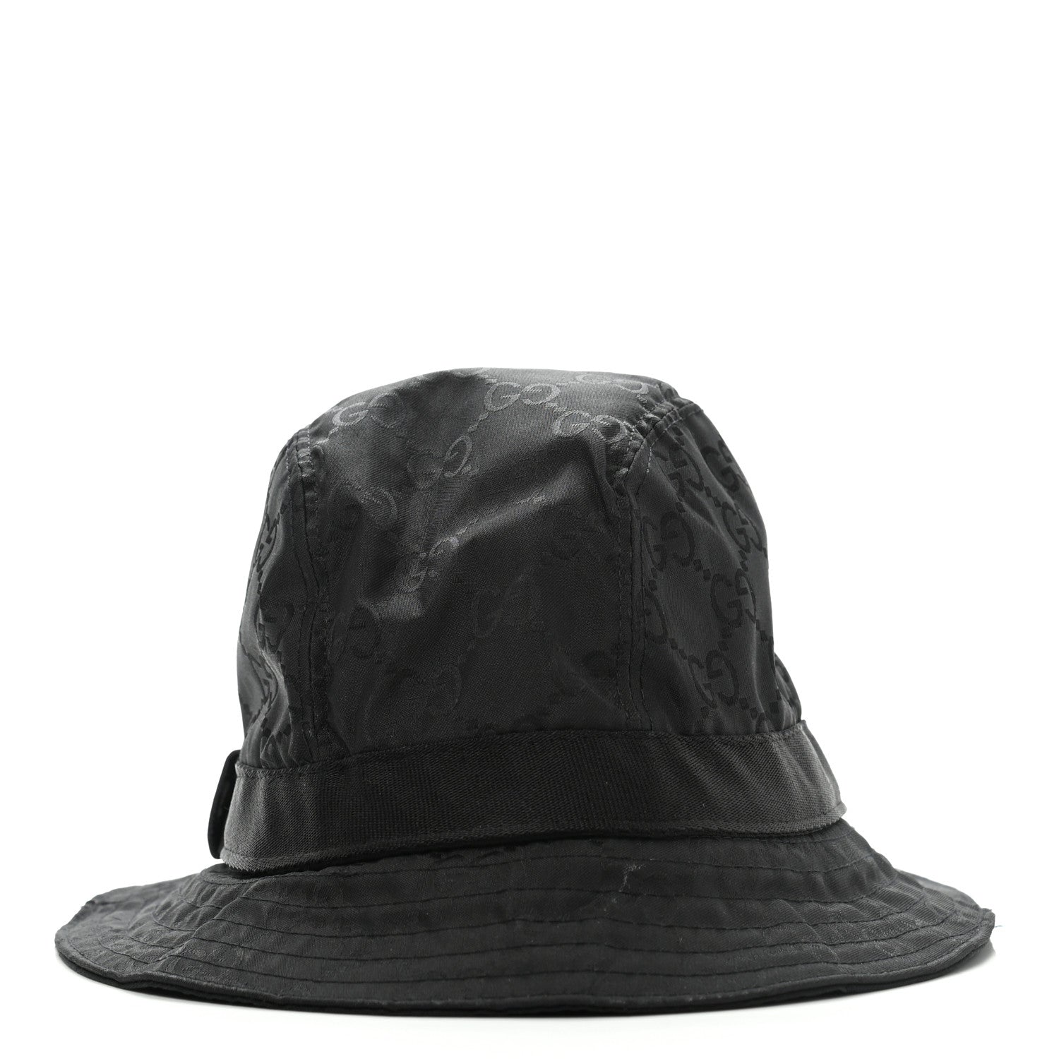 Gucci Nylon Monogram Bucket Hat M Black 6 of 10