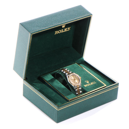 Rolex Stainless Steel 18K Yellow Gold Diamond Oyster Perpetual Watch 6 of 6