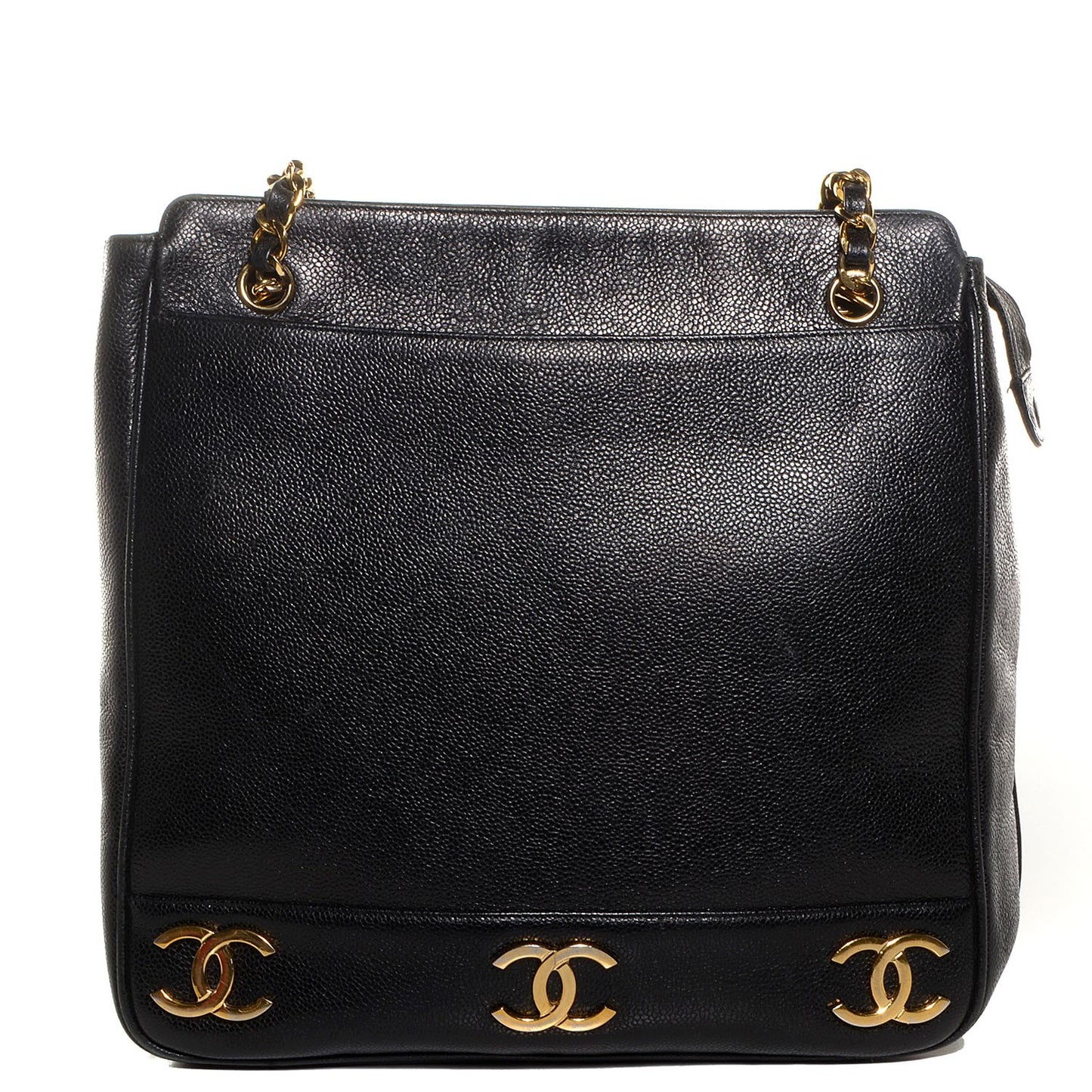 Caviar CC Shoulder Bag Black