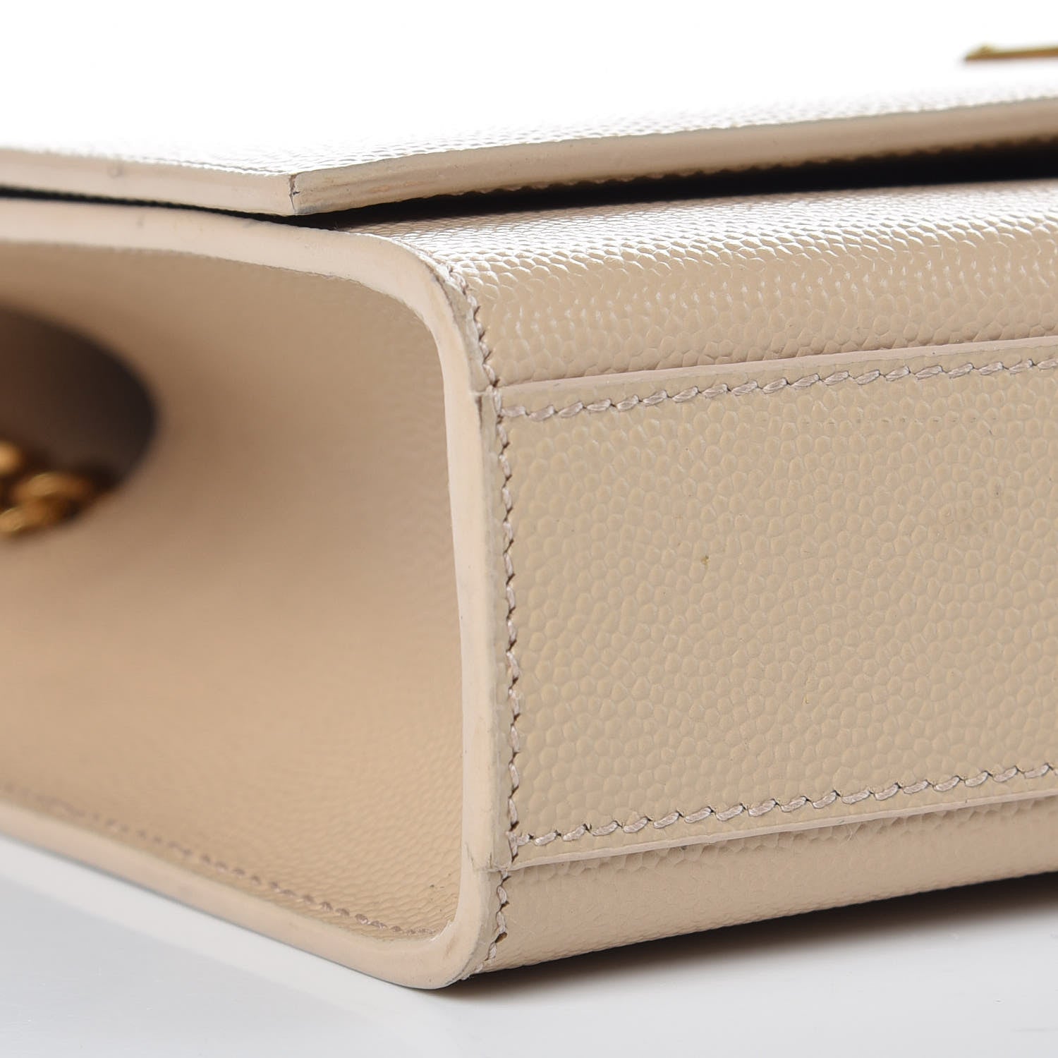 Saint Laurent Grain De Poudre Medium Monogram Kate Satchel Nude Powder 5 of 12