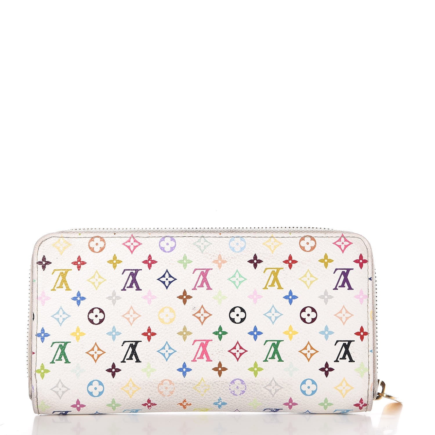 Louis Vuitton Monogram Multicolor Zippy Wallet White 9 of 10