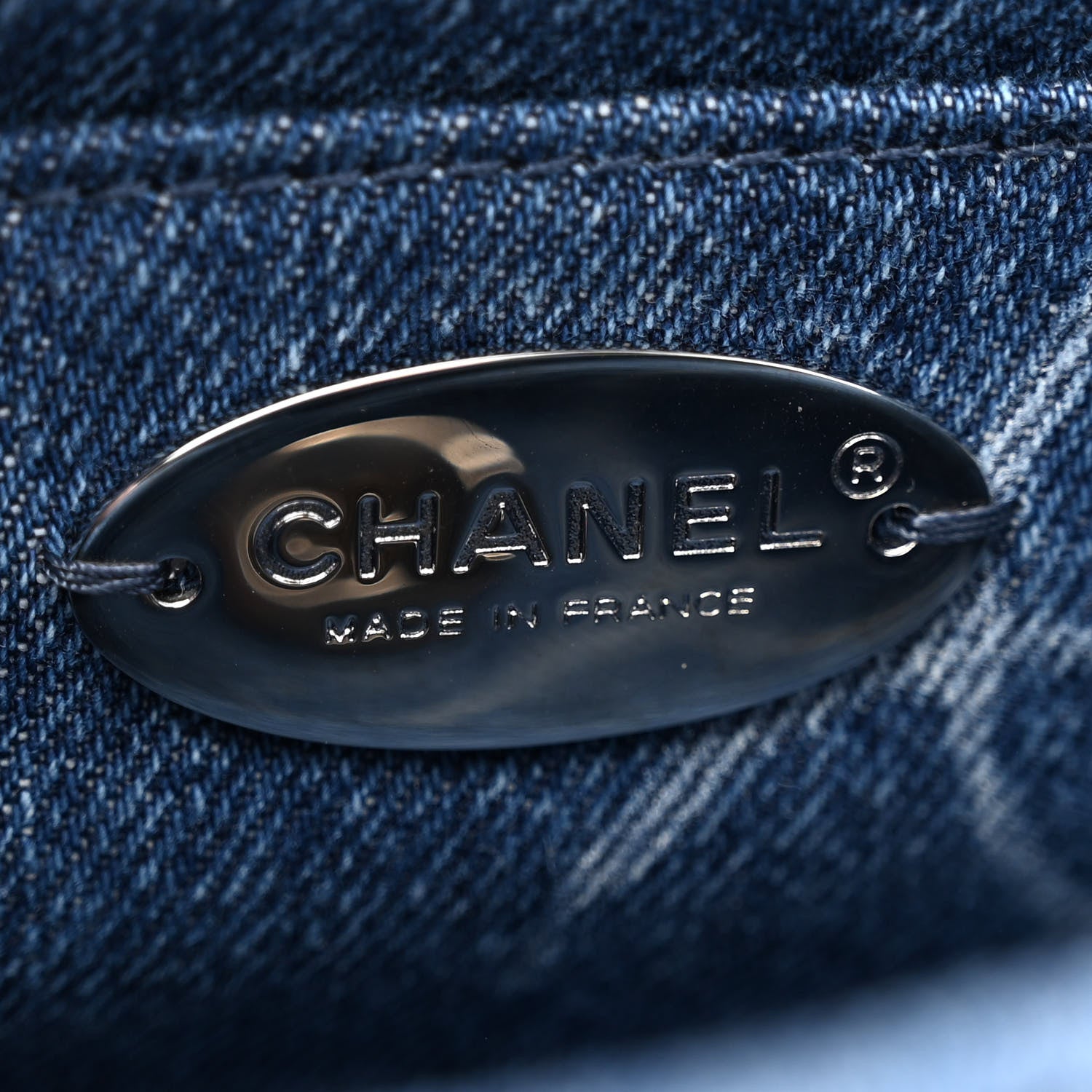 Chanel Denim CC Quilted Mini Square Flap Blue 6 of 11