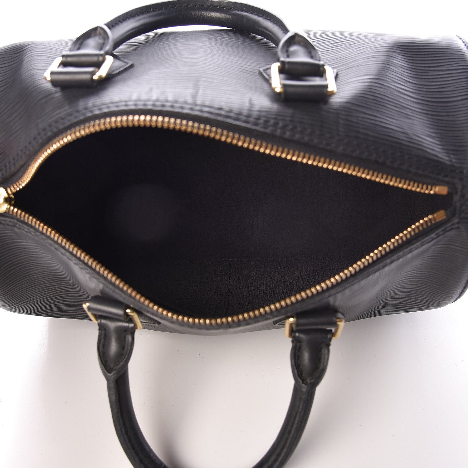 Louis Vuitton Epi Speedy 25 Black 5 of 9