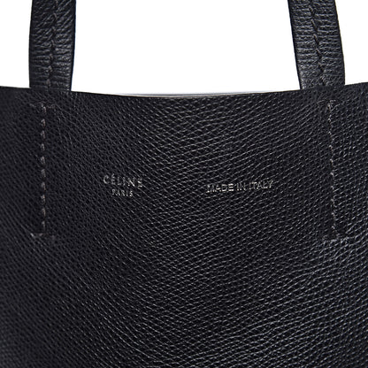 Celine Grained Calfskin Small Vertical Cabas Black 7 of 11