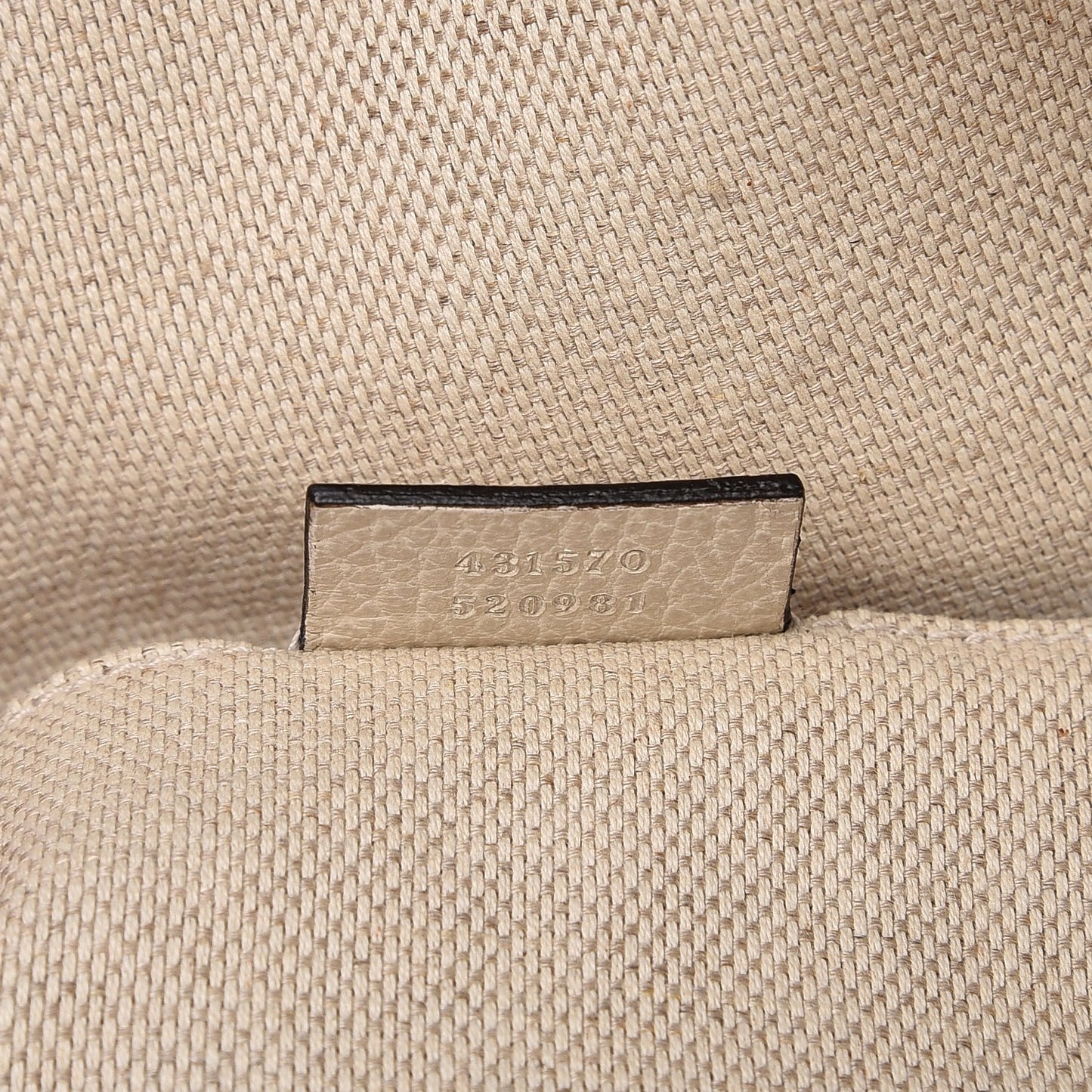 Pebbled Calfskin Soho Chain Backpack Off White