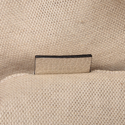 Gucci Pebbled Calfskin Soho Chain Backpack Off White 7 of 9