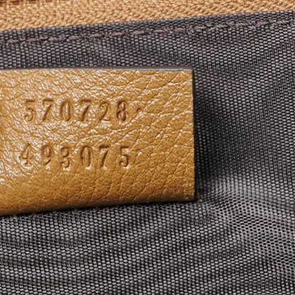 Gucci Grainy Calfskin Zumi Zip Pouch Friky Taupe 7 of 10