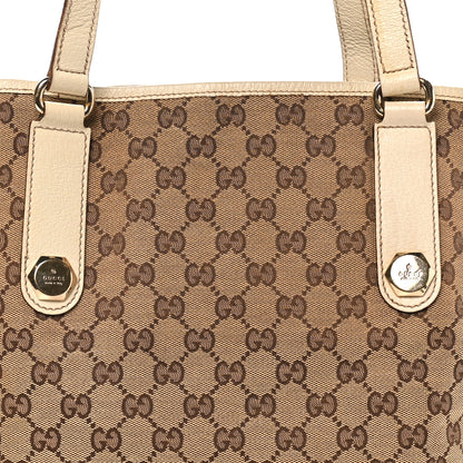 Gucci Monogram Charmy Tote Off White 8 of 11