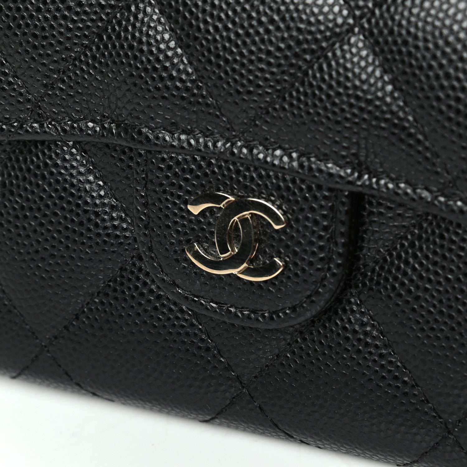 Chanel Caviar Quilted Flap Card Holder Wallet Black 5 of 5