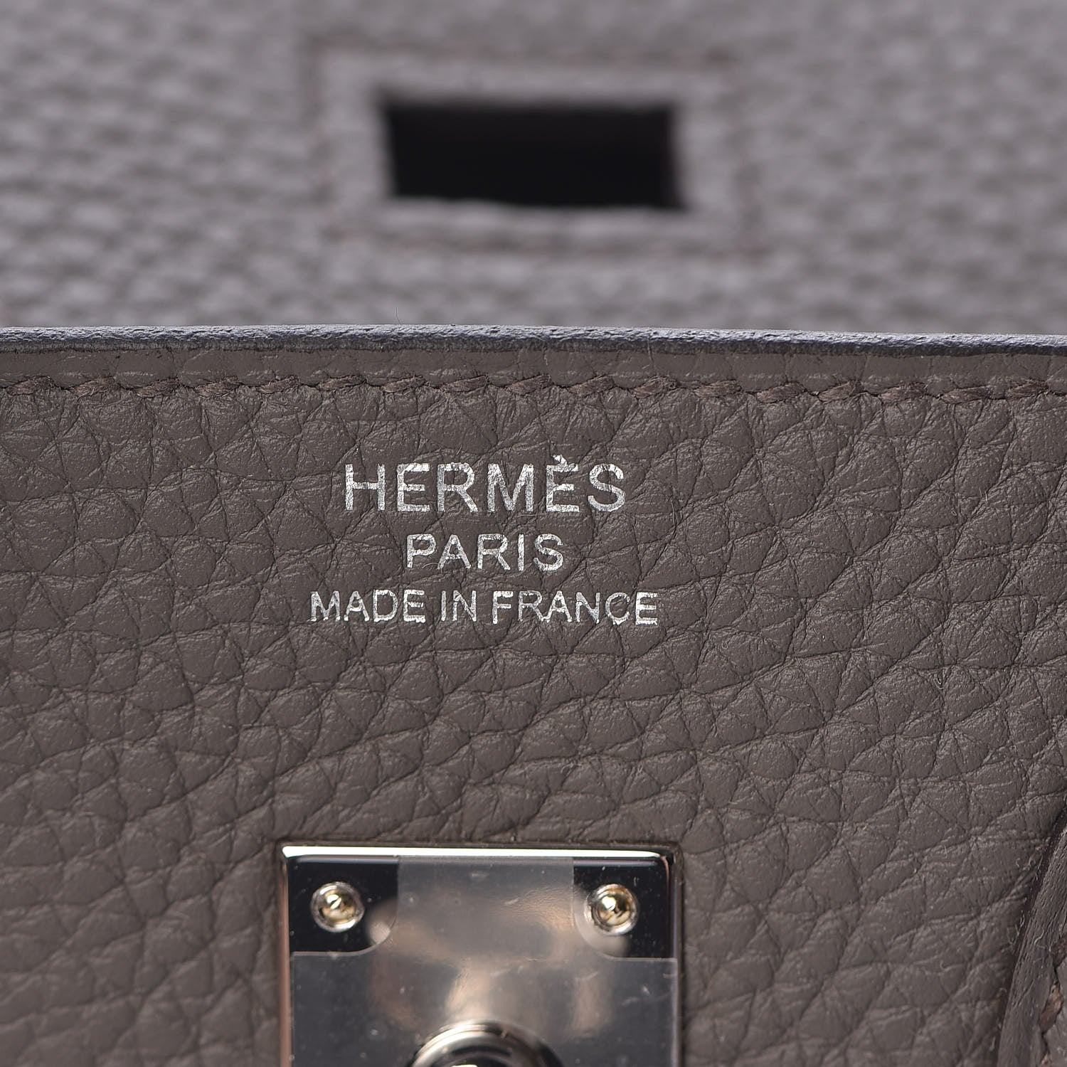 Hermes Togo Birkin 25 Etain 8 of 34