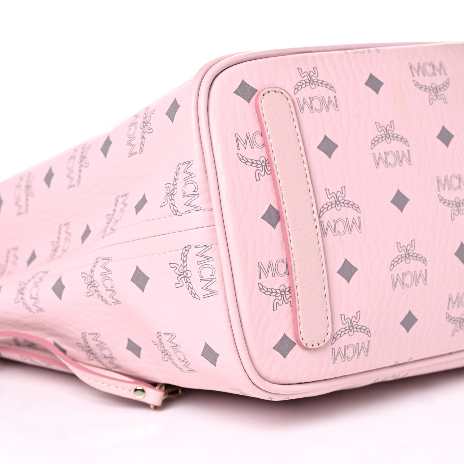 MCM Visetos Medium Liz Reversible Shopper Tote Powder Pink 7 of 13