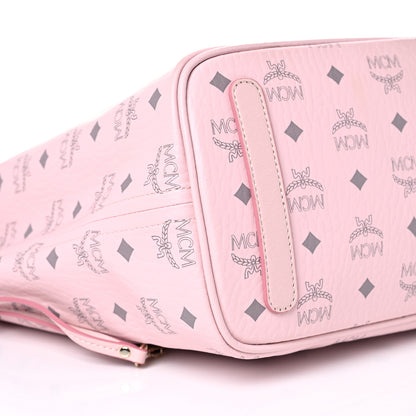 MCM Visetos Medium Liz Reversible Shopper Tote Powder Pink 7 of 13