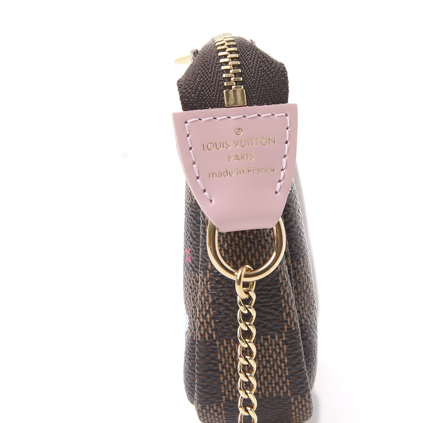 Damier Ebene 2020 Christmas Animation Big Wheel Mini Pochette Accessories Rose Ballerine
