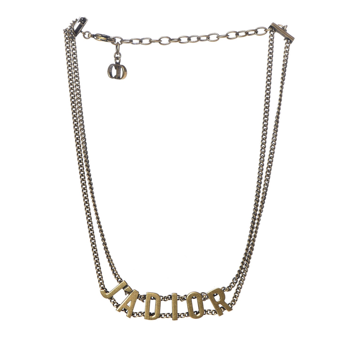 Metal J'Adior Choker Necklace Aged Gold