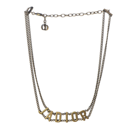 Christian Dior Metal J'Adior Choker Necklace Aged Gold 3 of 4