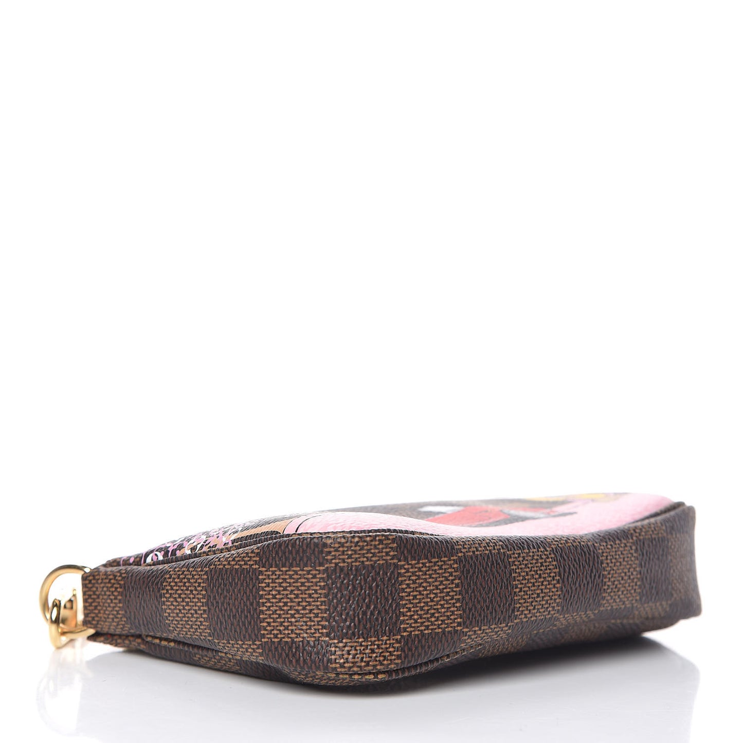 Damier Ebene 2019 Christmas Animation Mini Pochette Accessories Red