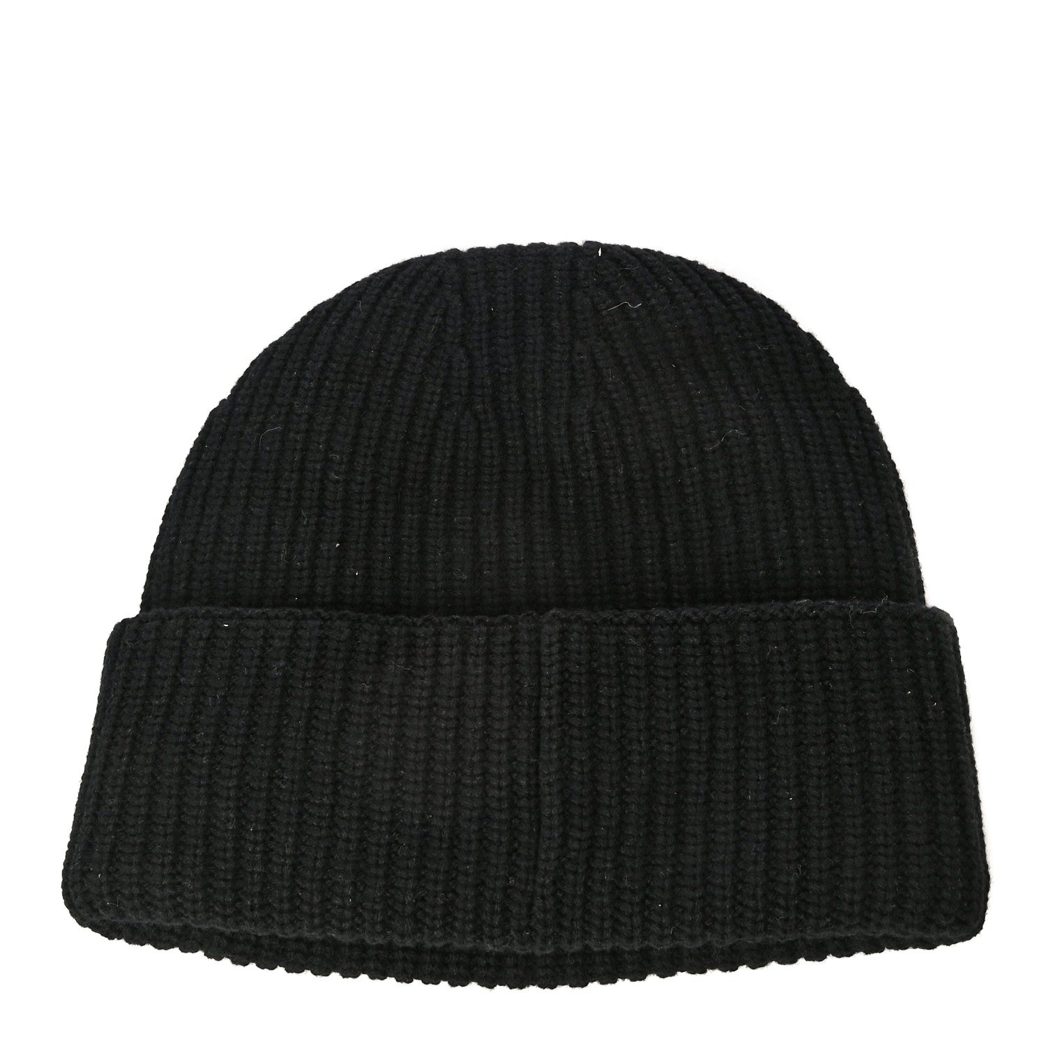 Chanel Wool Cashmere CC Beanie Hat Black White 2 of 8